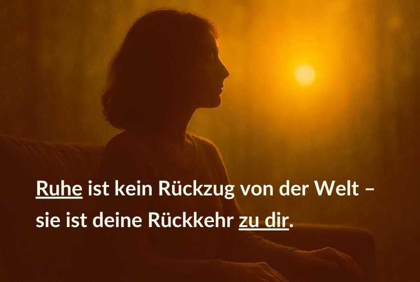 dauernd-erschoepft-ruhe-finden Ruhe finden im eigenen Tempo – Symbolbild für achtsame Selbstfürsorge und Regeneration bei dauernder Erschöpfung